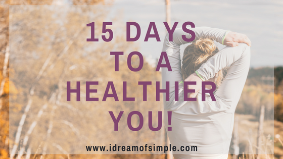 15 Days to a Healthier You course. Join me and I will be your accountability partner.