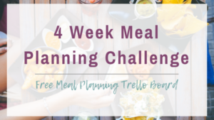 Weekly Meal Planning Challenge