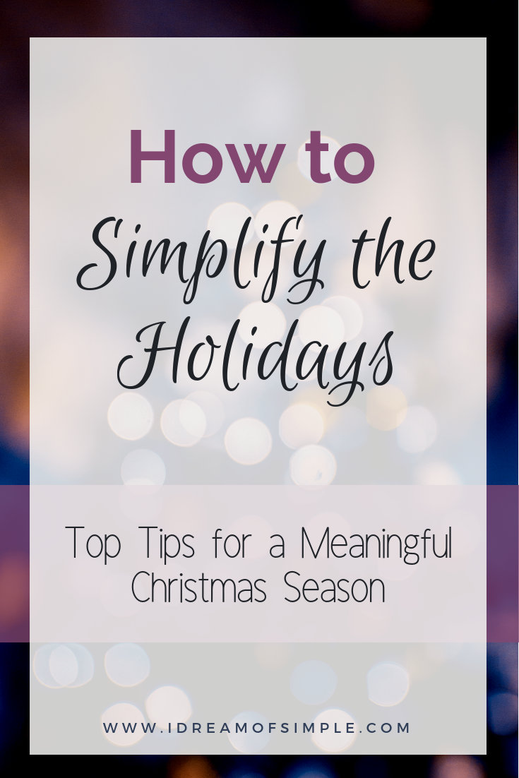 simplify the holidays 1